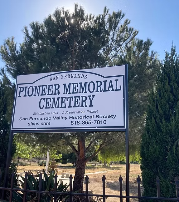pioneer cemetery menu image 1